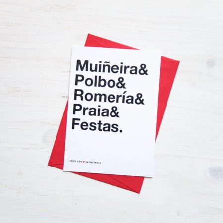 Postal con sobre "Verán galego"