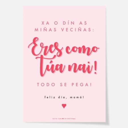 Lámina "Eres como túa nai!" / Tamaño A4