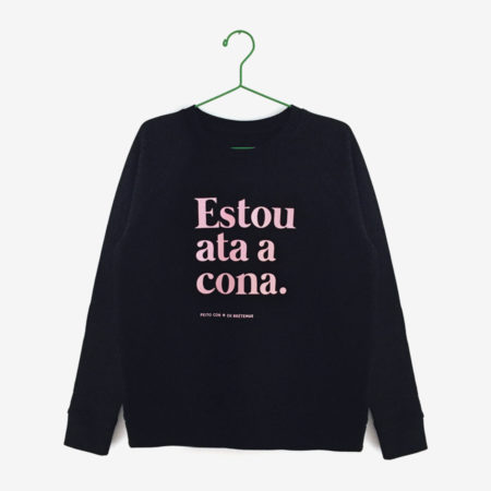 Suadoiro "Estou ata a cona." / orgánico / negro