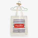 Saca de tela "Riquiña raias" / orgánica / con fuelle