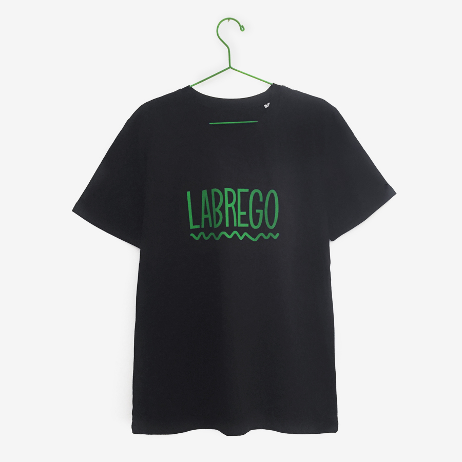 Camiseta "Labrego" / negra / orgánica