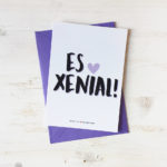 Postal con sobre "Es xenial"