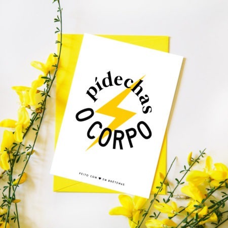 Postal con sobre "Pídechas o corpo"