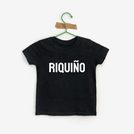 Camiseta neno RIQUIÑO / negra / orgánica