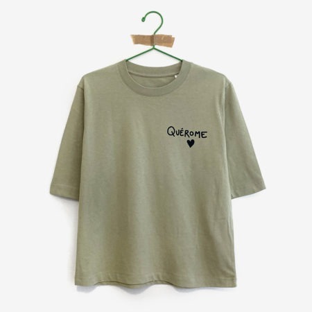 Camiseta "Quérome" / verde salvia / orgánica