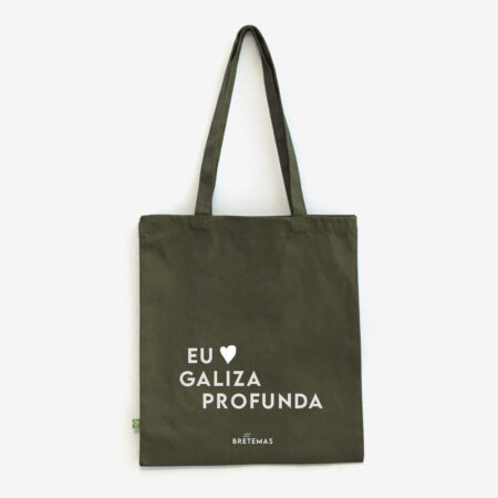 Saca “Eu amo a Galiza profunda” / verde oliva