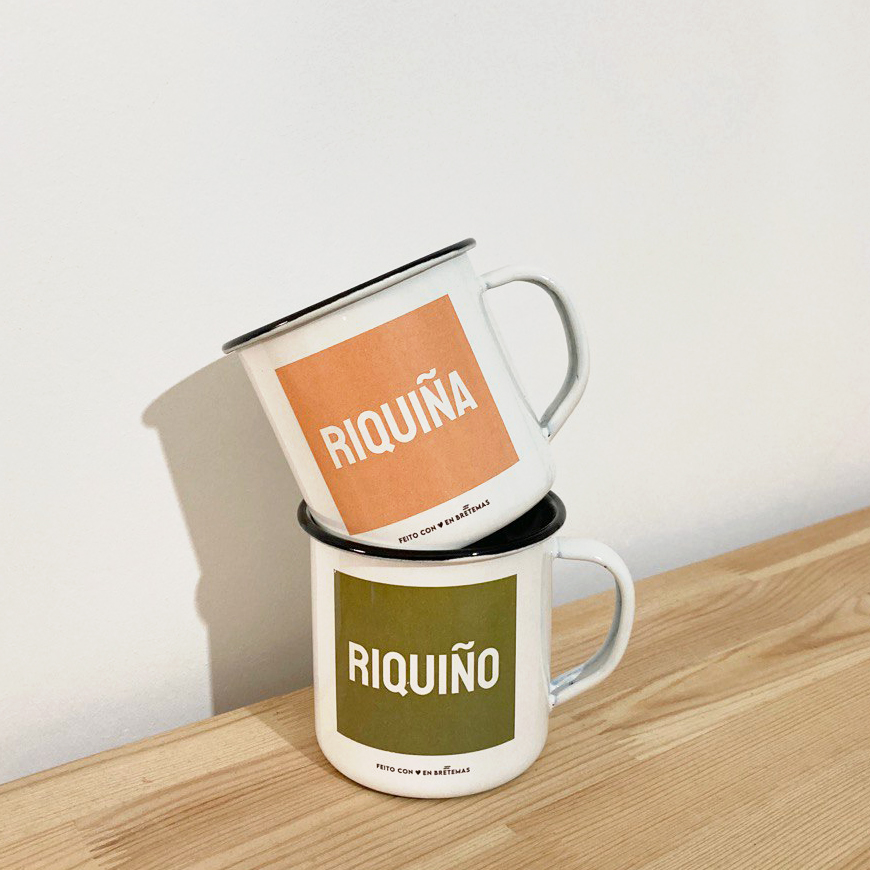 Taza "Riquiño" / cadro verde - Imaxe 2