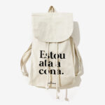 Mochila Grande / "Estou ata a cona" / natural / orgánica