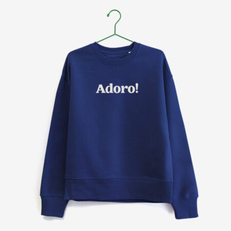 Suadoiro  "Adoro" / azul klein / orgánico