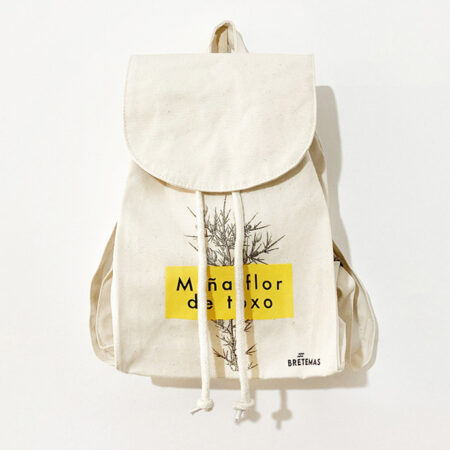 Mochila Grande / "Miña flor de toxo" / natural / orgánica