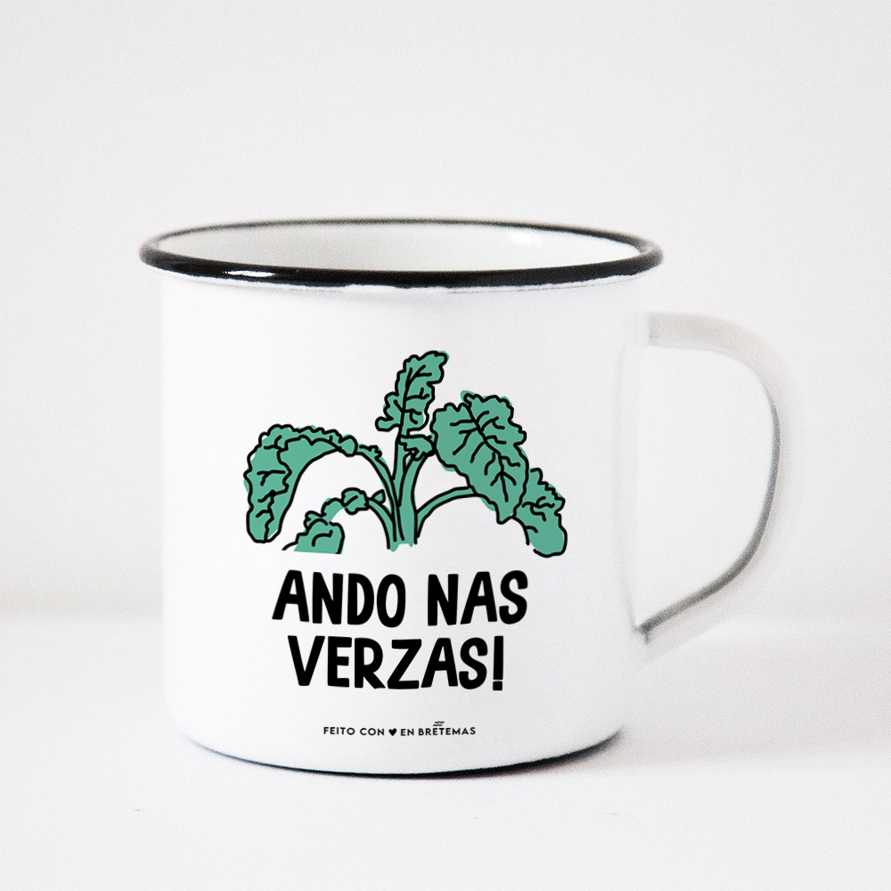 Taza "Ando nas verzas!"