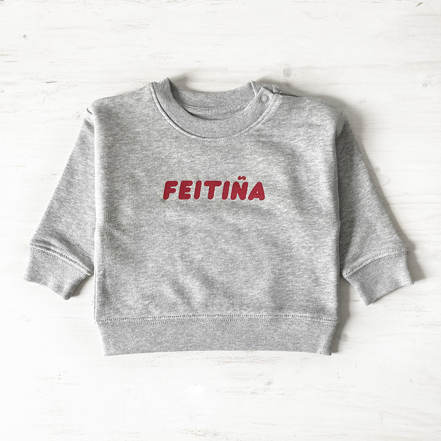 Suadoiro Bebés "Feitiña" / gris / orgánico - Imaxe 2