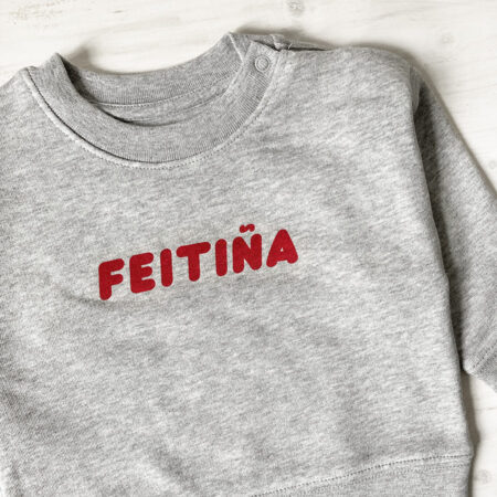 Suadoiro Bebés "Feitiña" / gris / orgánico