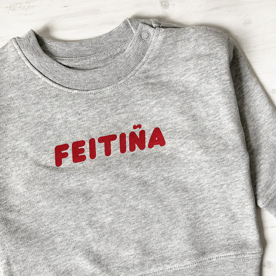 Suadoiro Bebés "Feitiña" / gris / orgánico