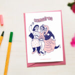 Postal con sobre "Comadres"