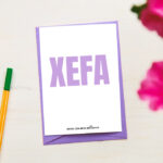 Postal con sobre "Xefa"