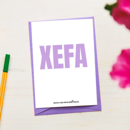 Postal con sobre "Xefa"