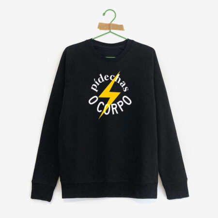 Suadoiro "Pídechas o corpo" / negro / orgánico