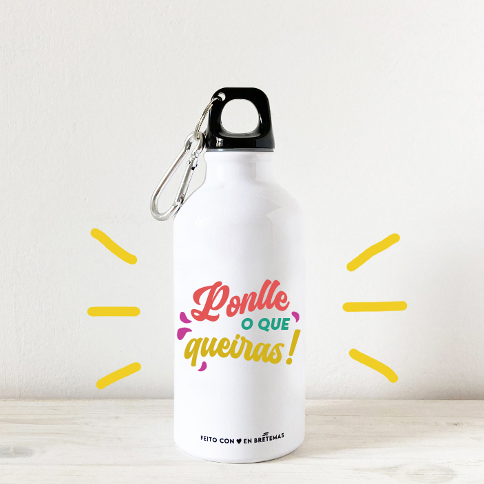 Botella pequena personalizada