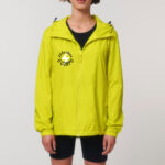 Chubasqueiro unisex PÍDECHAS O CORPO / amarelo lima