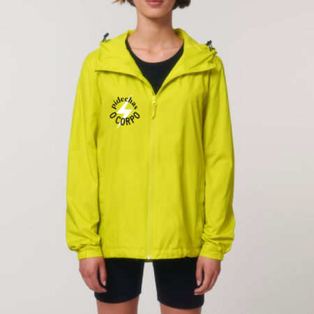 Chubasqueiro unisex PÍDECHAS O CORPO / amarelo lima