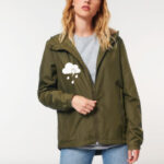 Chubasqueiro unisex SE CHOVE QUE CHOVA! / verde caqui