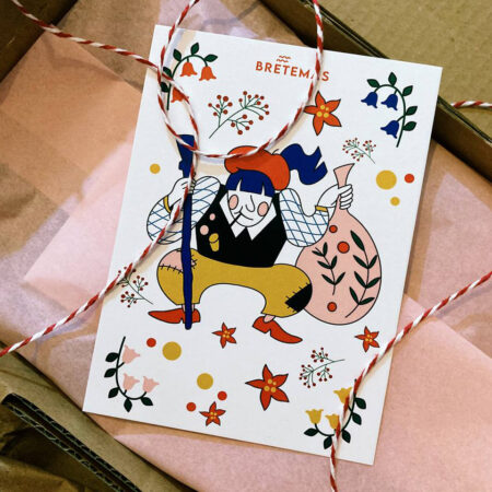 Postal con sobre "Apalpadora"