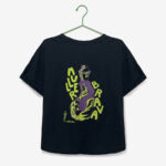 Camiseta frouxa "MULLER BRAVA" / negra / orgánica