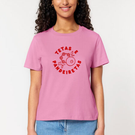 Camiseta TETAS E PANDEIRETAS / rosa / orgánica