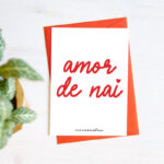 Postal con sobre "Amor de nai"