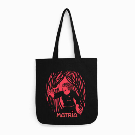 Saca de lona / "MATRIA" / negra / orgánica