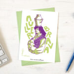 Postal con sobre "Muller Brava"