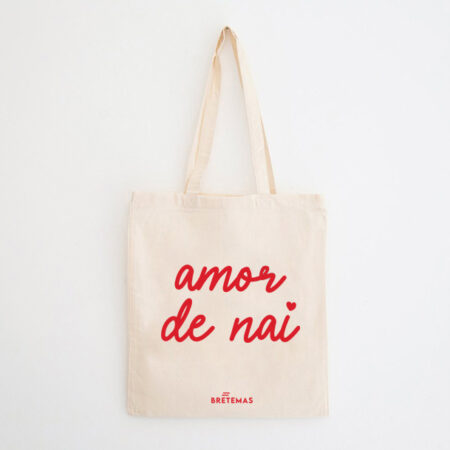 Saca "Amor de nai" / natural / algodón orgánico