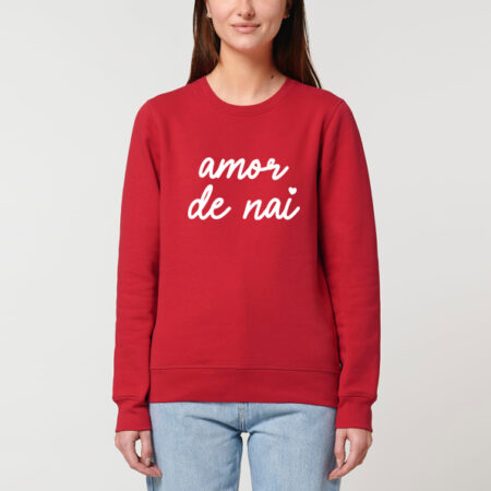 Suadoiro "Amor de nai" / Vermello / orgánico