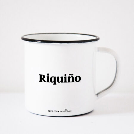 Taza "Riquiño" - letra negra
