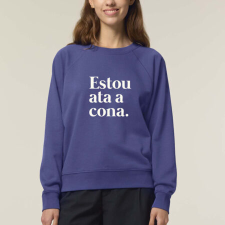 Suadoiro "Estou ata a cona." / morado / orgánico