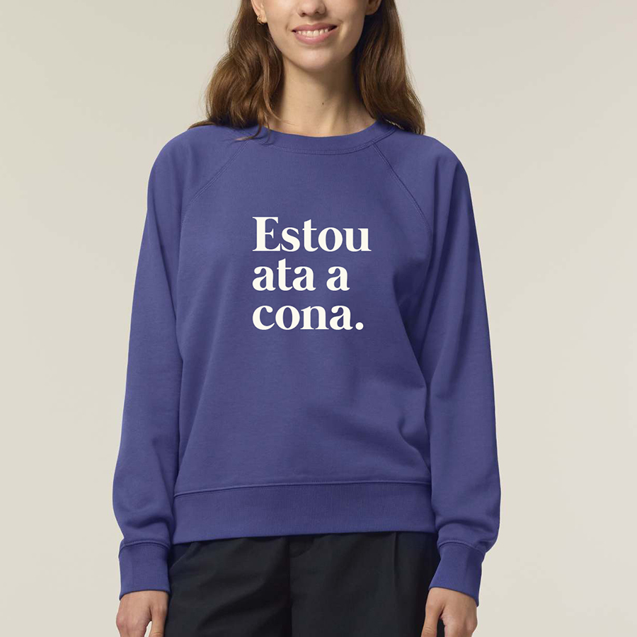 Suadoiro "Estou ata a cona." / morado / orgánico