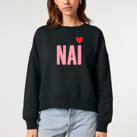 Suadoiro curto "NAI" / negro / orgánico