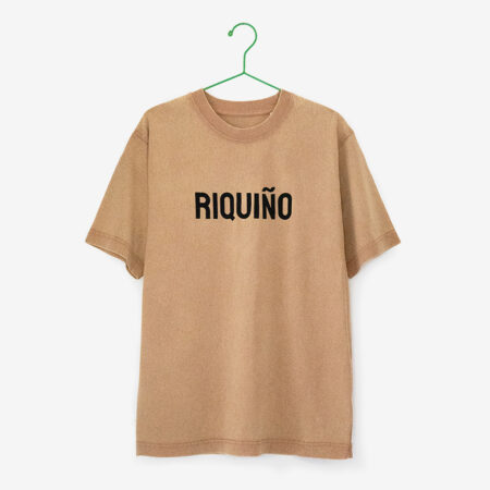 Camiseta RIQUIÑO / cor "latte" vintage / orgánica