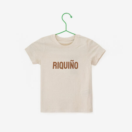 Camiseta neno RIQUIÑO / natural cru / orgánica