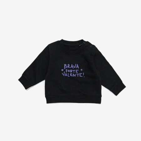 Suadoiro Bebé BRAVA FORTE VALENTE! / negro / orgánico