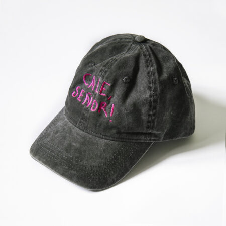 Gorra unisex "Cale, señor!" - negra lavada